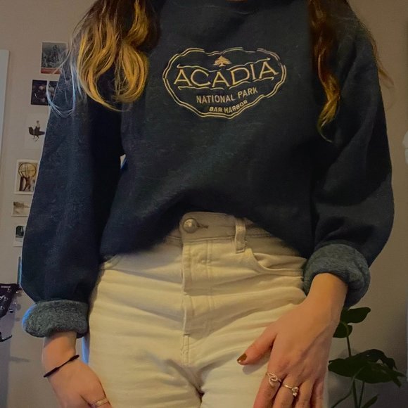 🫐Vintage Acadia Crew Neck🫐 - Picture 1 of 4